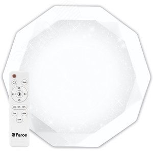 41471 AL5200 DIAMOND 70W, Max. 5300Lm, 3000К-6000K, IP20 Светильник светодиодный с пультом (уп.6шт.) FERON (Китай) 41471 - фото 611123