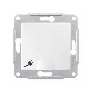 SDN3100121 Sedna Механизм розетки с/з, шторками и крышкой 16А, 250В, белая (уп.10шт.) Schneider Electric SDN3100121 - фото 611205