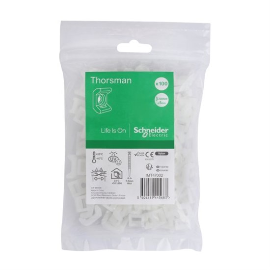 IMT47002 Multifix Thorsman Площадка для кабельных стяжек до 7.8мм (уп.100шт.) Schneider Electric IMT47002 - фото 611337