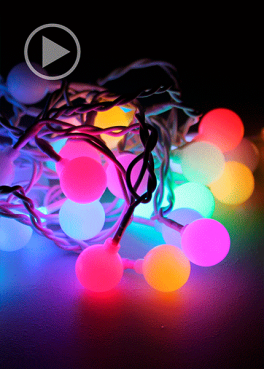 KOC GIR30LEDBALL RGB НОВОГОДНЯЯ ГИРЛЯНДА "ШАРИКИ"  682862 - фото 611340