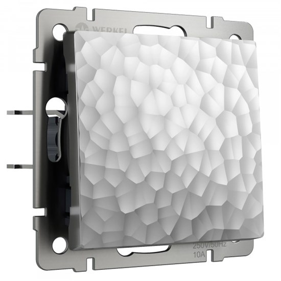 W1210006 Hammer Выключатель одноклавишный, серебряный (уп.10шт.) Werkel™ a052078-1 - фото 611360