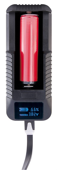 LC-15 зарядное устр-во д/литиевых аккумуляторов, выбор тока зарядки, LCD дисплей, от USB ЯРКИЙ ЛУЧ 4606400105480 - фото 611439