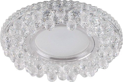 32654 CD941 с драйвером в комплекте 15LED*2835 SMD 4000K, MR16 50W G5.3, прозрачный Светильник встраиваемый (уп.10/50шт.) FERON (Китай) 32654 - фото 611534