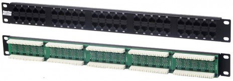 PP-19-50T-8P8C-C2-110D Патч-панель 19'' (1U), 50 портов RJ-45, Dual IDC (телеф. раскладка, 2 пары на порт 3,6,4,5) Hyperline PP-19-50T-8P8C-C2-110D - фото 611644