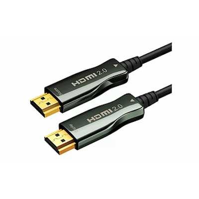 AOC-HM-HM-30M Кабель HDMI оптический, 30 м, 4K/60HZ, v.2.0, ARC, 19M/19M, черный, коробка Wize AOC-HM-HM-30M - фото 611733