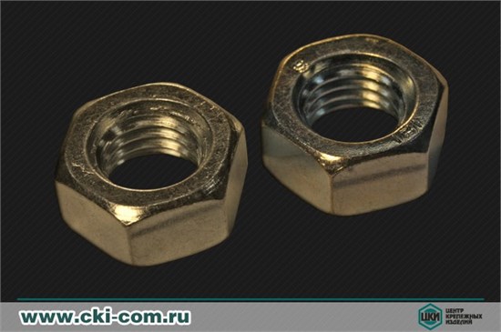 U DIN934 М10 Гайка шестигранная, цинк (уп.500шт.) U DIN934 - фото 611744