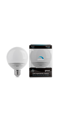 EB136102214-D Gauss LED G95-dim 14W E27 4100K Лампа светодиодная "шар" (уп.10/40шт.) EB136102214-D - фото 611820