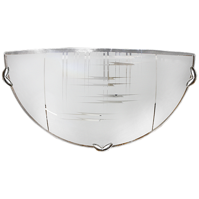 Элегант Светильник 1/2 белый/песк/хром 1х60W E27 (Никольский завод) 988019378 - фото 611895