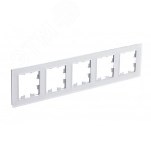 ATN330105 AtlasDesign Nature Рамка 5 постов, органическое стекло матовое белая Schneider Electric ATN330105 - фото 611931