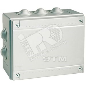 54400 Express Коробка ответвительная с кабельными вводами, IP55, 380х300х120мм (уп.8шт.) ДКС 54400 - фото 612062