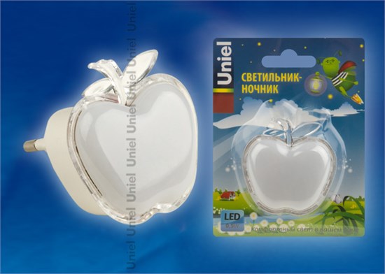 DTL-308-Яблоко/RGB/3LED/0,5W Светильник-ночник. (уп.60шт.) UNIEL DTL-308 - фото 612102