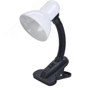 LNNL1-1001-2-VV-40-K01 (KD-320 C01) белый Светильник настольный с прищепкой, 60W Е27 230V IEK® LNNL1-1001-2-VV-40-K01 - фото 612121