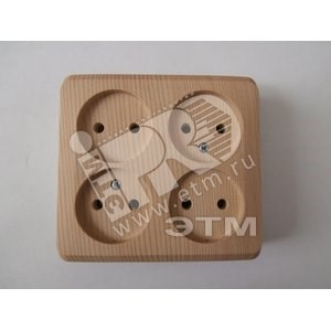 PA 16-205D ЭТЮД Розетка 4 гнезда без заземления сосна (уп.7шт.) Schneider Electric PA16-205D - фото 612167