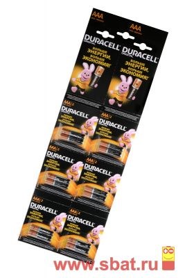 MN 2400/LR03/286 BL12 1,5V Basic AAA Элемент питания (отрывная лента-блистер 12шт.) Duracell MN 2400/LR03/286 BL12 - фото 612221