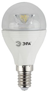 smd P45-7w-827-E14-Clear Лампа светодиодная (уп.6/60/2160шт.) ЭРА smd P45-7w-827-E14-Clear - фото 612381