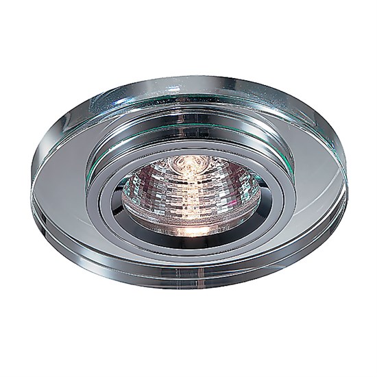 369436 NT10 330 хром/зеркальный Встраиваемый НП светильник IP20 GX5.3 50W 12V Mirror Novotech 369436 - фото 612383