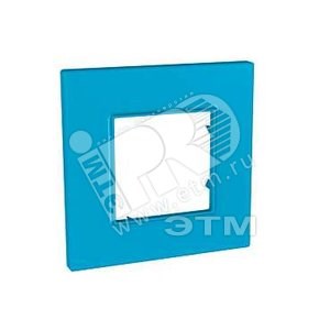 MGU4.702.26 РАМКА QUADRO 1 МЕСТО ГОЛУБИКА (уп.5шт.) UNICA MGU4.702.26 - фото 612391