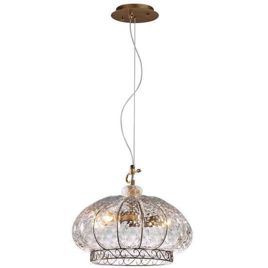 2278/4 ODL12 181 коричневый/керамика Подвес  E14 4*40W 220V ASULA Odeon Light 2278/4C ODL12 003 коричн/-1 - фото 612563