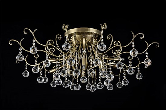 DIA760-12-B Коллекция Diamant crystal серия Frost Люстра 12xG9 40W бронза Maytoni Elegant DIA760-12-B - фото 612696