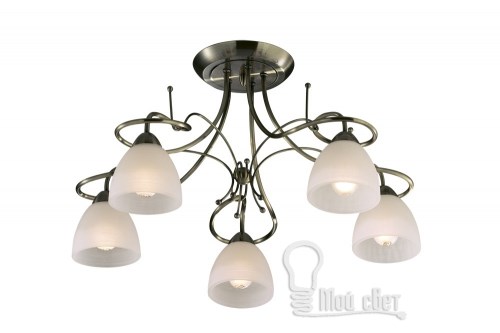 2120/5C ODL11 287 бронза Люстра потолочная  E14 5*60W 220V KAENA Odeon Light 2120/5C - фото 612766