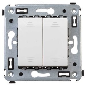 4400104 Avanti Механизм выключателя двухклавишного (сх.5), белое облако (уп.10шт.) ДКС (Россия) 4400104 - фото 612793