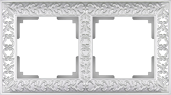 WL07-Frame-02 Antic Рамка на 2 поста, жемчужная (уп.10шт.) Werkel™ ВЫВЕДЕНА ИЗ АССОРТИМЕНТА a031783-1 - фото 612869