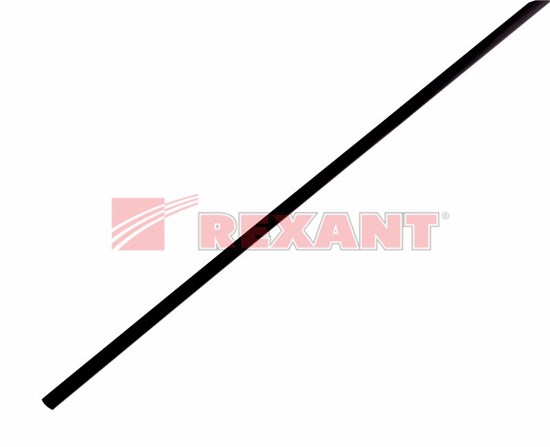 FD 20-2006 Трубка термоусаживаемая ТТУ(ТУТ) 2.0/1.0 черная (1м) (уп.50/4000м.) REXANT FD 20-2006 - фото 613081