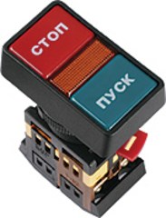 SQ0704-0027 Кнопка РPВВ-30N "Пуск-Стоп" d30мм неон/230В 1з+1р (уп.10шт.) TDM SQ0704-0027 - фото 613266