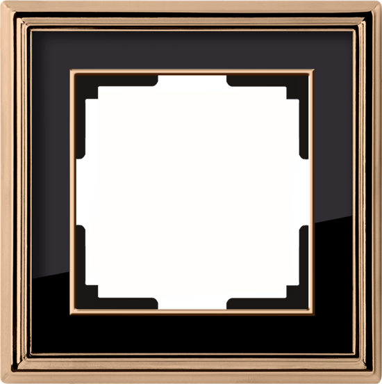 WL17-Frame-01 Palacio Рамка на 1 пост, бронза/черный (уп.5шт.) Werkel™ ВЫВЕДЕНА ИЗ АССОРТИМЕНТА a037687-1 - фото 613394