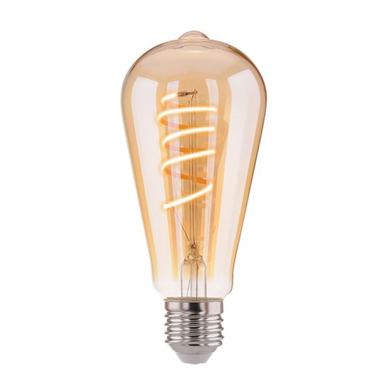 FDL 8W 3300K E27 (ST64 спираль тонированный) Лампа светодиодная (уп.10/100шт.) Elektrostandard FDL 8W 3300K E27 - фото 613400