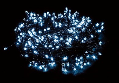 26751 CL33 Гирлянда 230V 100 LED 4000К, 7.5W, 20mA, IP44, шнур 1,5м 0.75мм (уп.10шт.) FERON 26751 - фото 613443