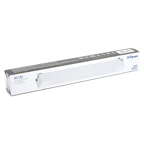 48379 AL132 серия MattLine, 20W, 1400 Lm, 4000К, 120 градусов, белый Светильник трековый светодиодный на шинопровод FERON 48379 - фото 613479