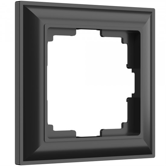 WL14-Frame-01 Fiore Рамка на 1 пост черный матовый (уп.10шт.) Werkel™ a038841 - фото 613485