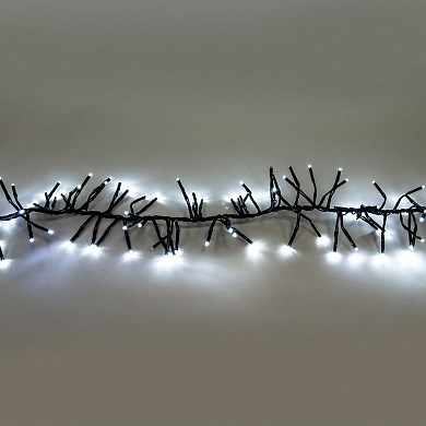 26928 CL59 белый 6400К Гирлянда "Гроздь" 220-240V, 168 LED ) 1,2м + 1,5м шнур, IP44 (уп.48шт.) 26928 - фото 613547