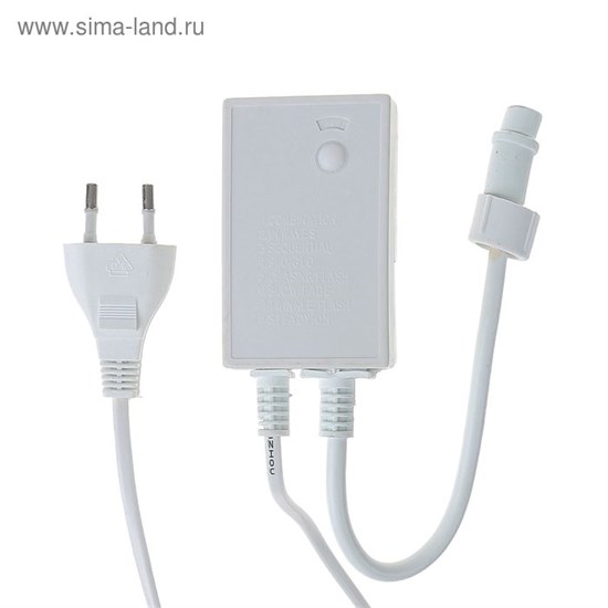 1080319 Контроллер для гирлянды "Занавес" до 8000 LED, Н.Б. 3W, 8 режимов 1080319 - фото 613560