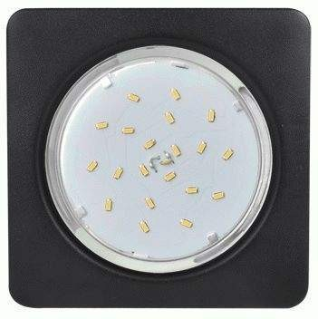 SB53S4ECB Ecola GX53 H4 Square квадратный без рефл. Черный матовый 107x41 (к+) Светильник встраиваемый (уп.10/50шт.) SB53S4ECB - фото 613569
