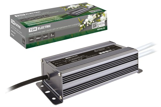 SQ0331-0138 Блок питания 60W-12В-IP67 для светодиодных лент и модулей DC 12В, металл TDM SQ0331-0138 - фото 613614
