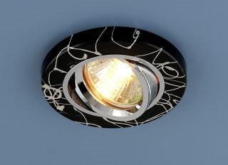 2050 светильникк MR16 BK/SL чёрное серебро 686702 - фото 613835