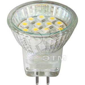 25132 LB-27 14LED(1W) 230V G5,3 4000K 30*29mm MR11 Лампа светодиодная (уп.10/200шт.) FERON 25132 - фото 613886