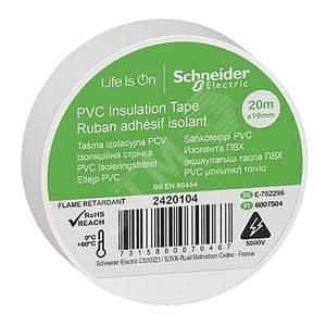 IMT38205 желто-зеленая Изолента ПВХ 19мм 20м, толщина 0,13мм (уп.8шт.) Schneider Electric IMT38205 - фото 614016