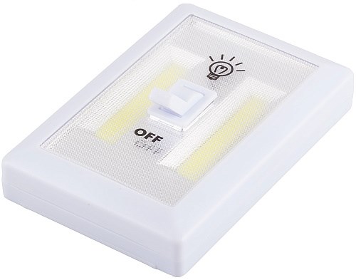 23379  FN1208, 2LED 3W (3*AAA в комплект не входят),  115*75*35мм, белый, Светодиодный светильник с переключателем FERON 23379 - фото 614131