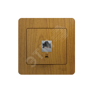 GSL000581K Glossa Розетка компьютерная RJ45 Cat. 5e, дуб, механизм (уп.10шт.) Schneider Electric GSL000581K - фото 614241