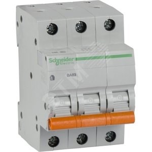 11227 DOMOVOY Выключатель автоматический 3п 40A C ВА63 4.5кА (уп.4шт.) Schneider Electric 11227 - фото 614303