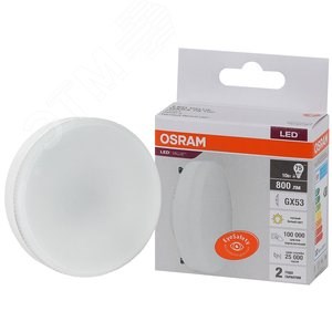 5582064 Value GX53 LED 10Вт GX53 3000К 800Лм таблетка 220В (замена 75Вт) Лампа светодиодная (уп.10шт.) LEDVANCE (OSRAM) 4058075582064 - фото 614306