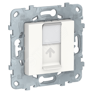 NU541118 Unica new Механизм розетки компьютерной RJ45 Cat. 5e, белая (уп.4шт.) Schneider Electric NU541118 - фото 614374