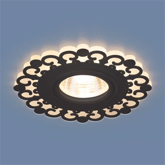 2196 MR16 BK черный Cветильник встраиваемый (уп.10/40шт.) Elektrostandard 2196 MR16 BK черный - фото 614540