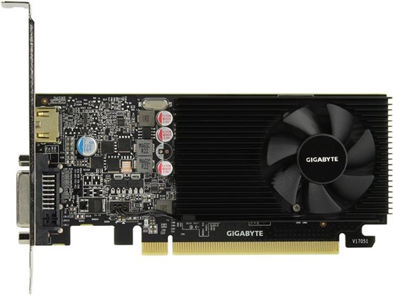 GV-N1030D5-2GL Видеокарта GeForce® GT 1030 2 Гб GDDR5 GIGABYTE GV-N1030D5-2GL - фото 614626