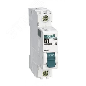 11001DEK ВА101-1P-001A-B Выключатель автоматический 1п 1A B 4.5кА (уп.12шт.) DEKraft (Китай) 11001DEK - фото 614628