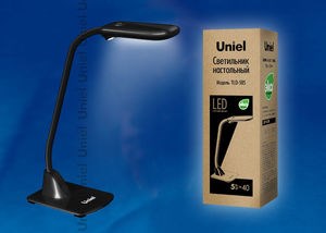 TLD-505 Black/LED/550Lm/5000K Лампа настольная св/д. Цвет-черный. (уп.8шт.) UNIEL TLD-505 Black/LED/550Lm/5 - фото 614647