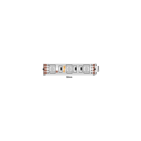 014784 SWG560-12-14.4-RGB-66-M Лента светодиодная со скотчем 3М стандарт 5050, 60LED/м, 14,4Вт/м, 12В , IP66, Цвет: RGB, катушка 5м. SWG 014784 - фото 614649